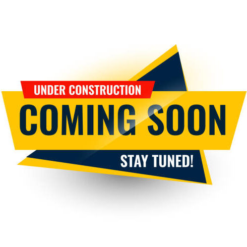 modern coming soon under construction sticker banner